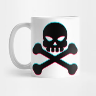 TikTok skull danger emoji smiley Black Mug